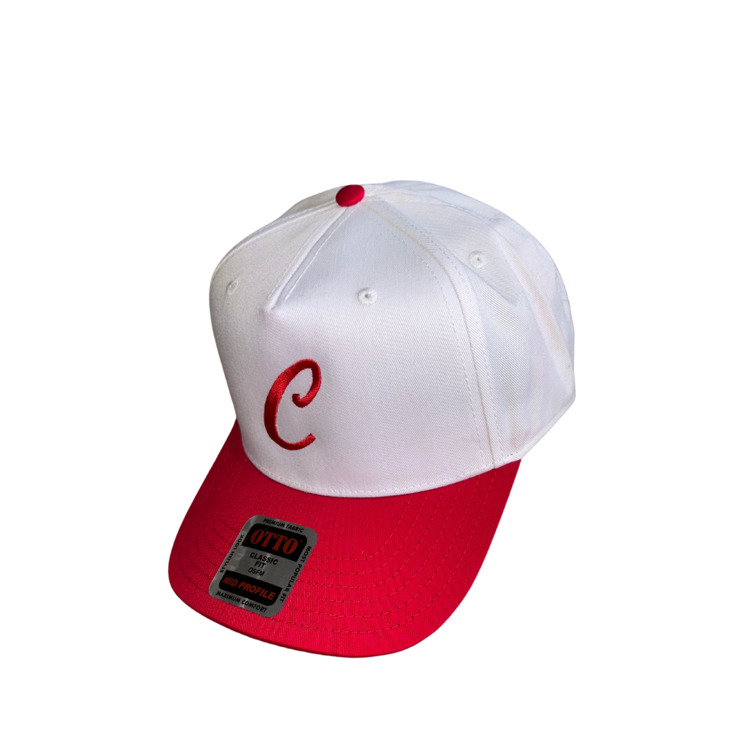 C White Snapback Hat