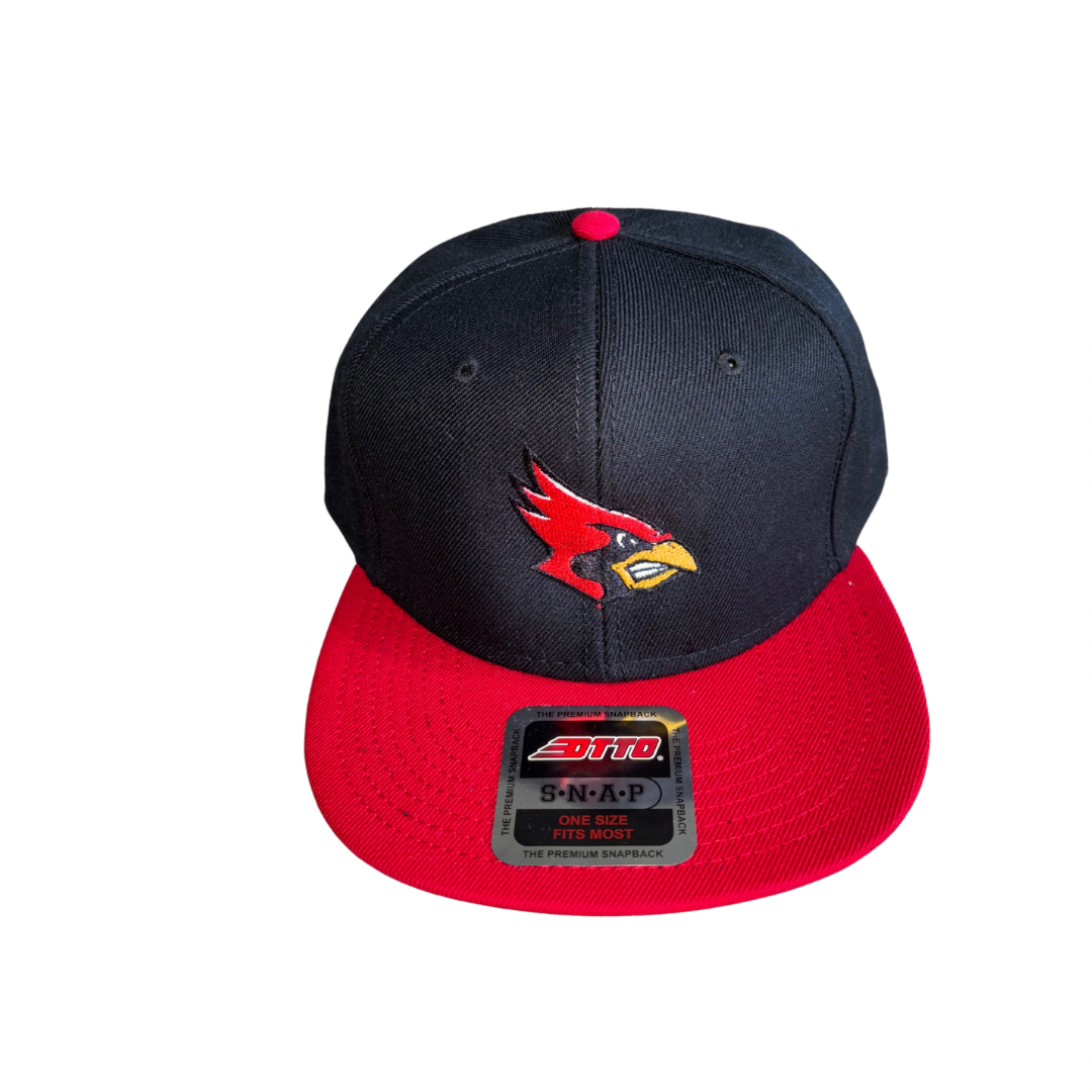 Cardinal Black Snapback Hat