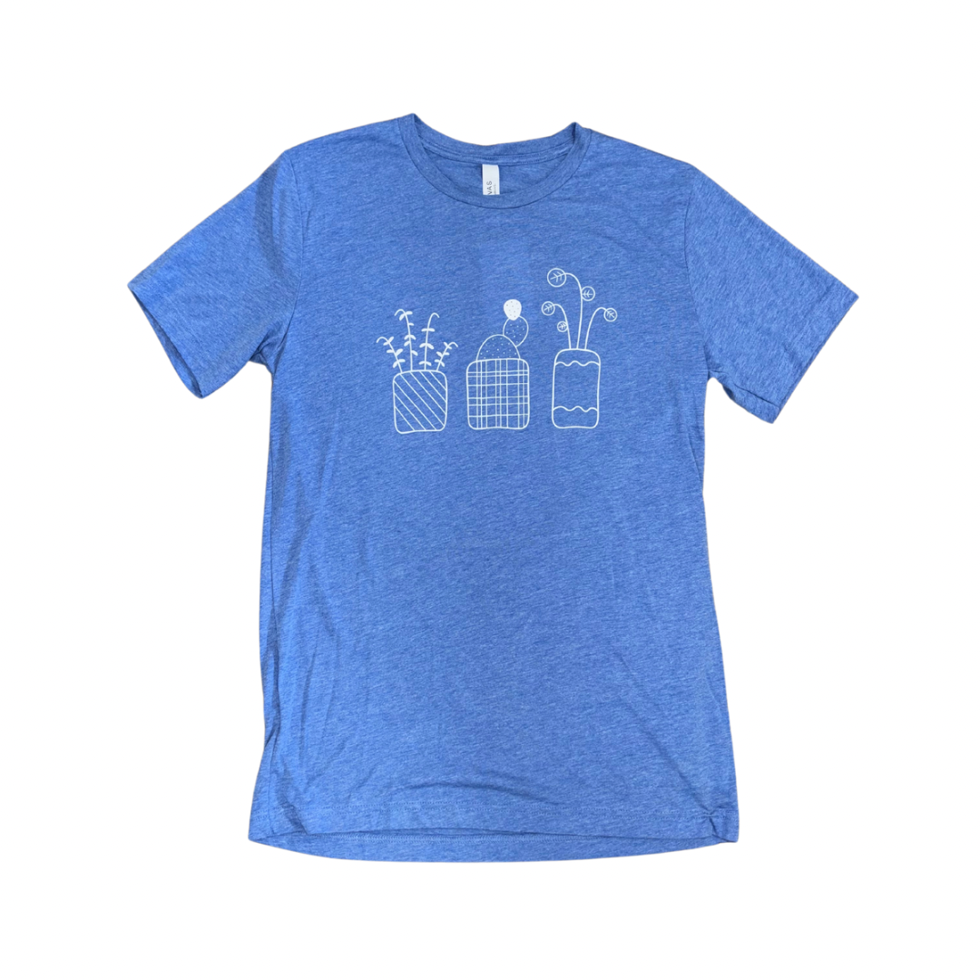 Blue Potted Plant T-Shirt